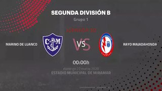 Previa partido entre Marino de Luanco y Rayo Majadahonda Jornada 30 Segunda División B