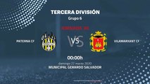 Previa partido entre Paterna CF y Vilamarxant CF Jornada 30 Tercera División