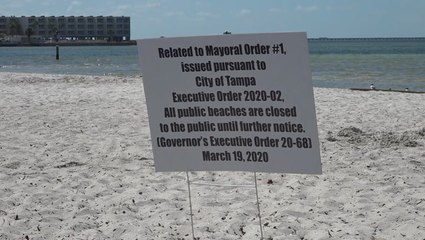 Beaches starting to close around Florida