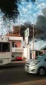 Incendio a espaldas de gasolinera provoca pánico en El Centro.