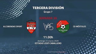 Previa partido entre Alcobendas Sport y CD Móstoles Jornada 30 Tercera División