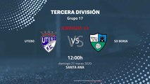 Previa partido entre Utebo y SD Borja Jornada 33 Tercera División