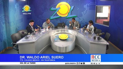 Llamada Dr. Waldo Ariel Suero habla dela cinta negra en señal de protesta  por falta de insumos