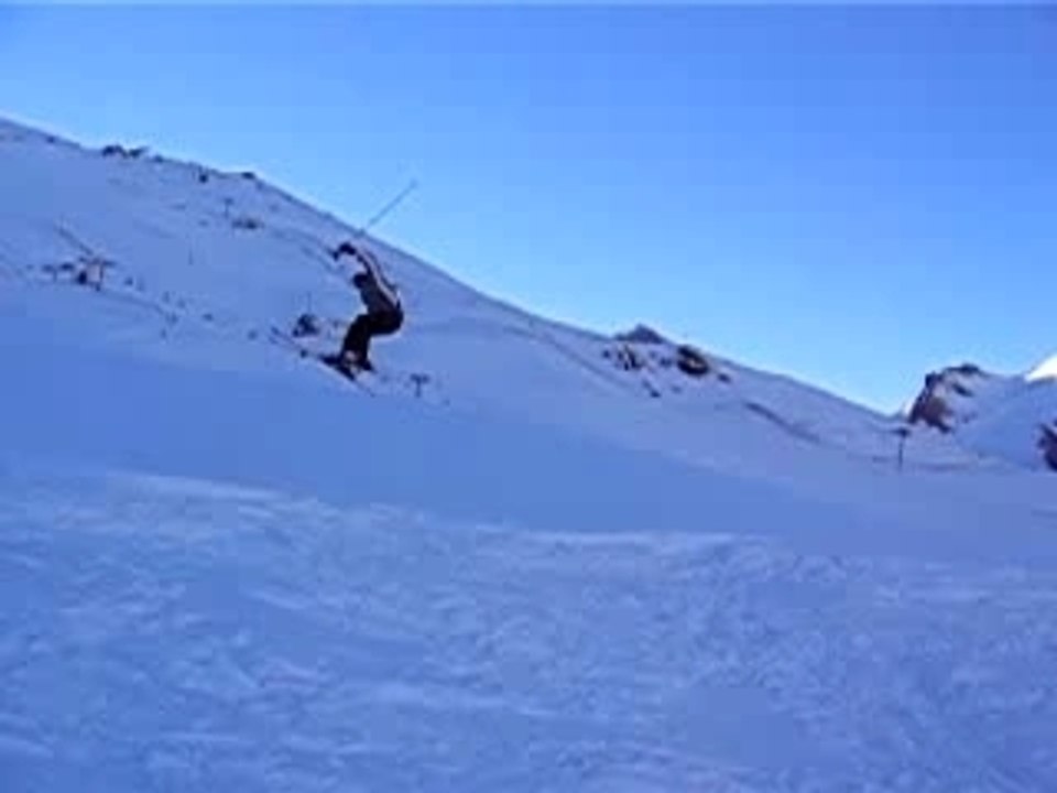 jeté en ski... Régis fait du ski