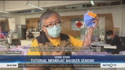 Masker Buatan Sendiri Warga Hong Kong