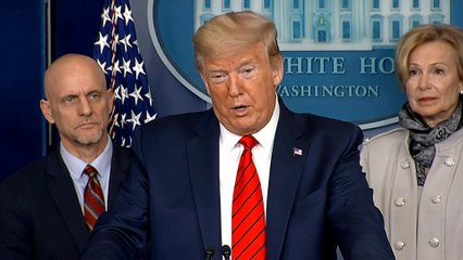 Virus treatment push: Trump urges regulators to speed up cures