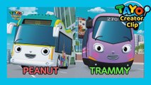 Meet new friends, Peanut and Trammy! l  Tayo Creator Clip #6 l Tayo the Little Bus