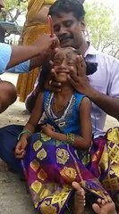 Young Girl Head Shave