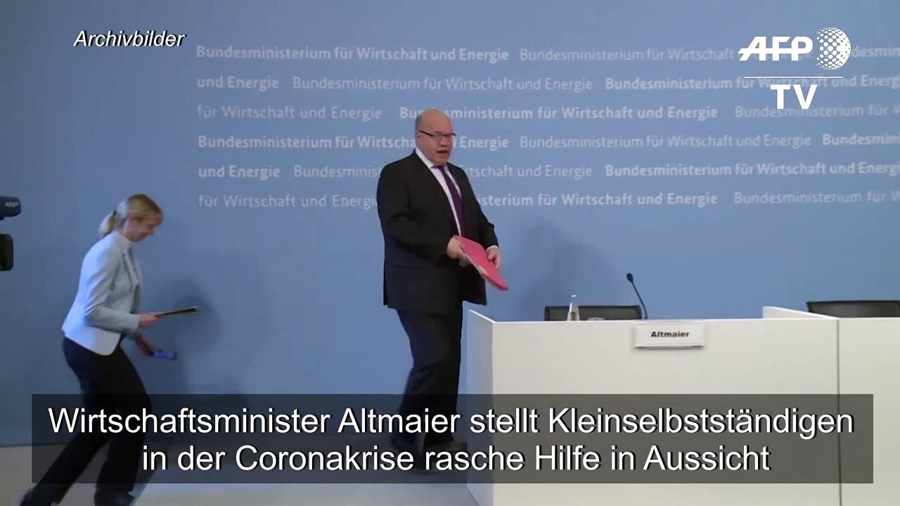 Altmaier stellt Kleinselbstständigen rasche Hilfe in Aussicht