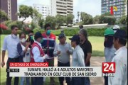 San Isidro: Sunafil halló a 4 adultos mayores trabajando en el Golf Club