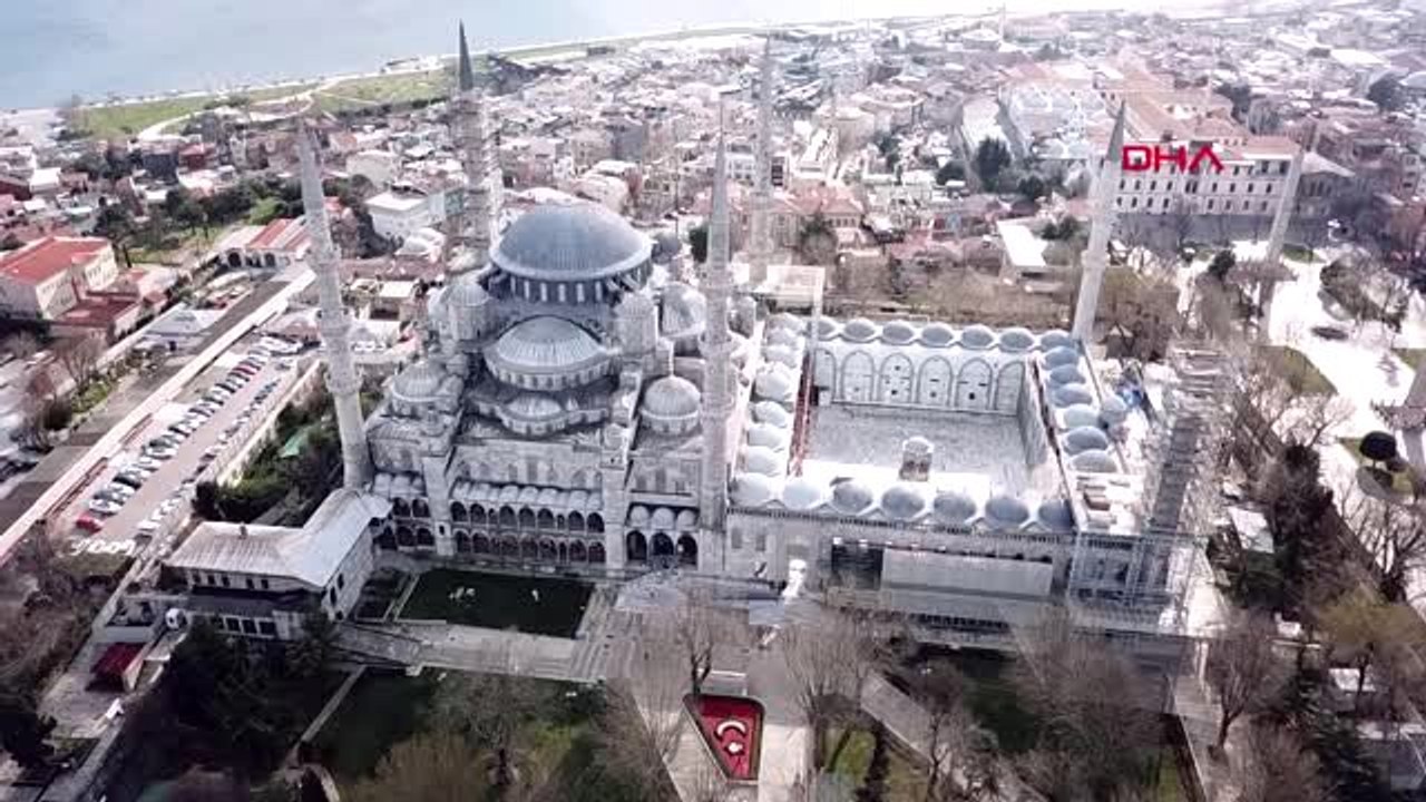 TARİHİ YARIMADADAKİ SAKİNLİK HAVADAN GÖRÜNTÜLENDİ