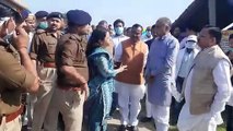 श्रावस्ती: प्रभारी मंत्री ने इंडो नेपाल बॉर्डर पर स्थापित कोरोना केंद्र का लिया जायजा