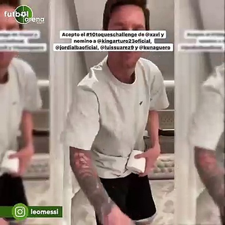 Messi'den #EvdeKal mesajı