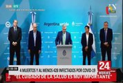 Coronavirus en Sudamérica: presidente de Argentina declaró cuarentena total