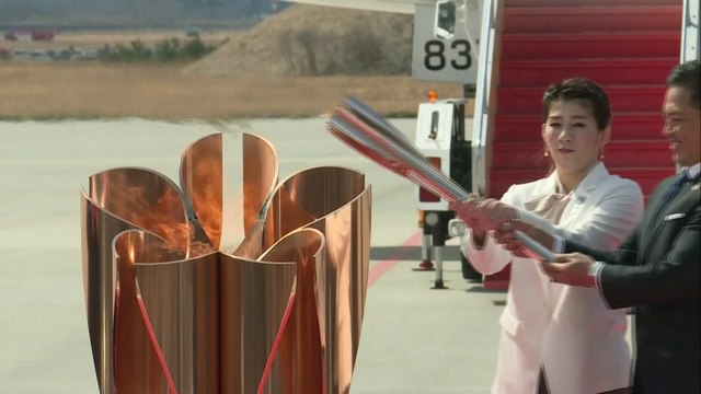 La flamme olympique de Tokyo 2020 est arrivée au Japon