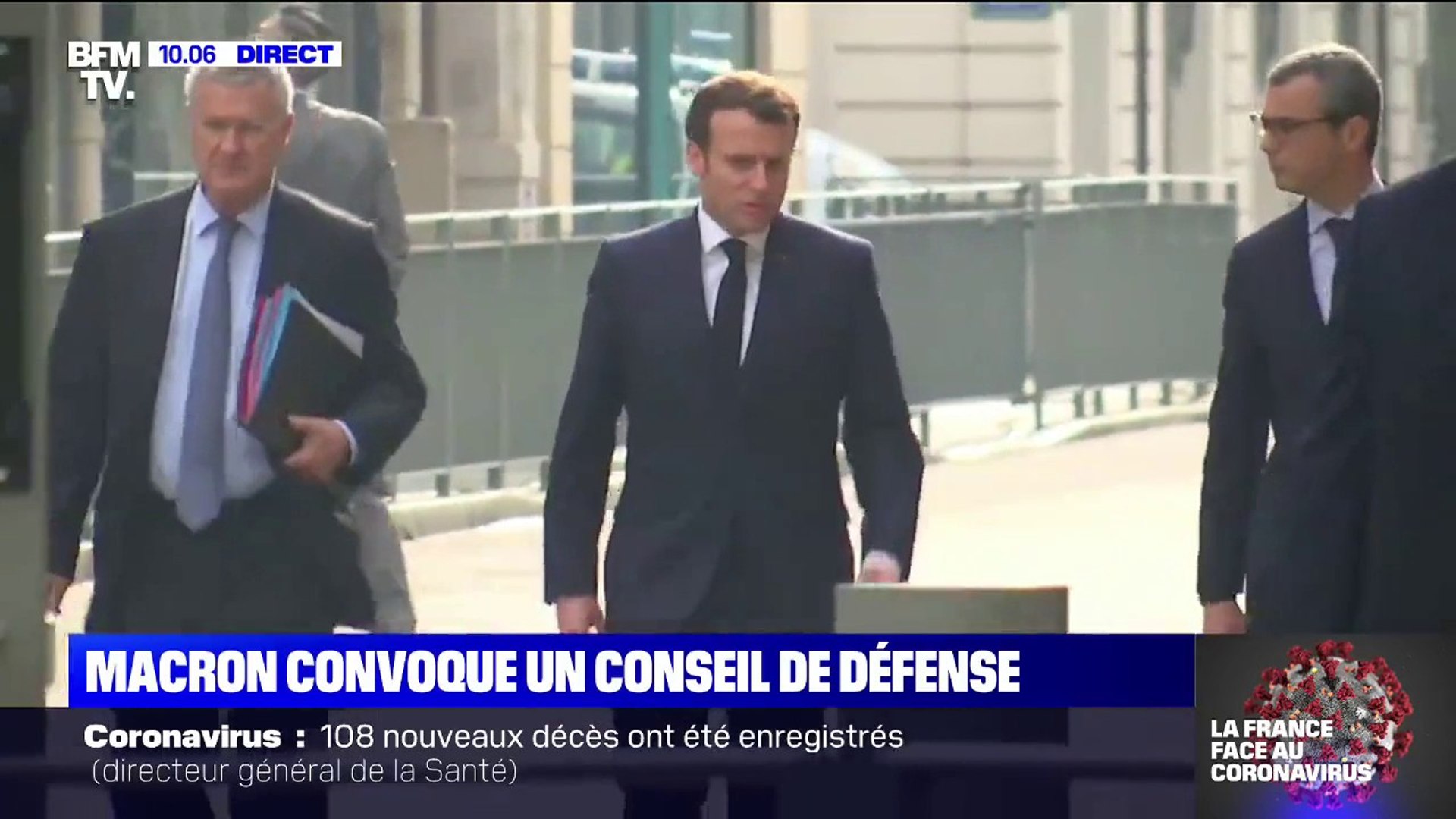 Emmanuel Macron Se Rend Au Ministere De L Interieur Pour Un Conseil De Defense Video Dailymotion