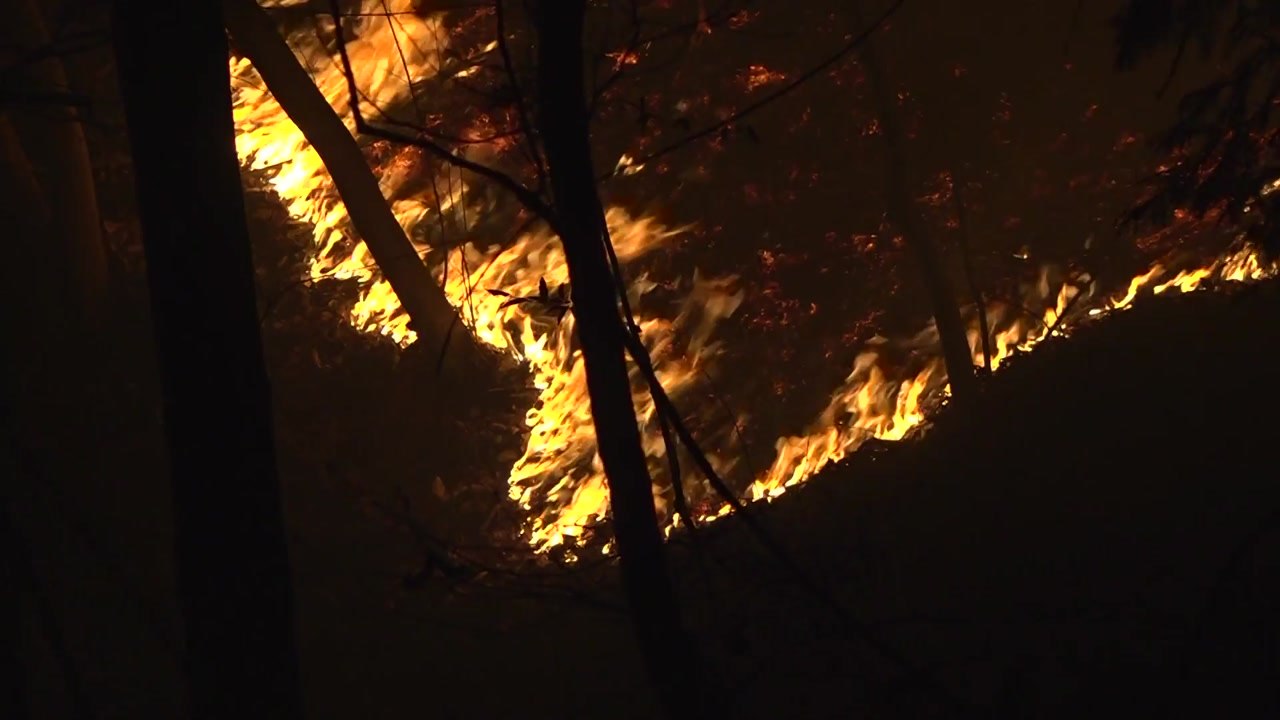고온 건조한 국지적 강풍, 산불 더 키워....밤사이 영동 또 고비 / YTN