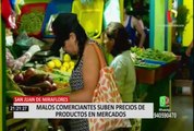 Ciudadanos se quejan por aumento de precios en alimentos en mercados de Lima