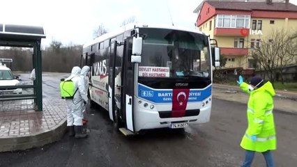 Halk otobüsleri ve minibüsler her sefer sonrası dezenfekte ediliyor