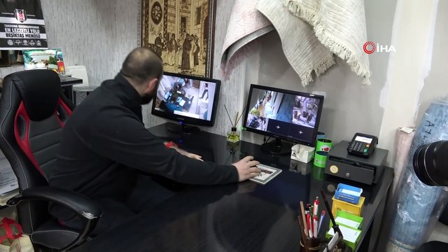 Müşteri hapşırdı, mağaza karıştı...O anlar kamerada