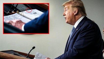 Trump "Çin virüsü" inadından vazgeçmiyor! Konuşma metnindeki ifadenin üstünü çizerek değiştirdi