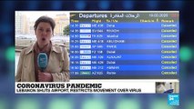 Coronavirus pandemic: Lebanon shuts airport, restricts movement over COVID-19 virus