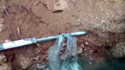 Siirt'te 11 köye içme su sağlayan Zarova hattı onarıldı