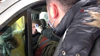 Muş’a giriş ve çıkış yapan yolculara korona taraması
