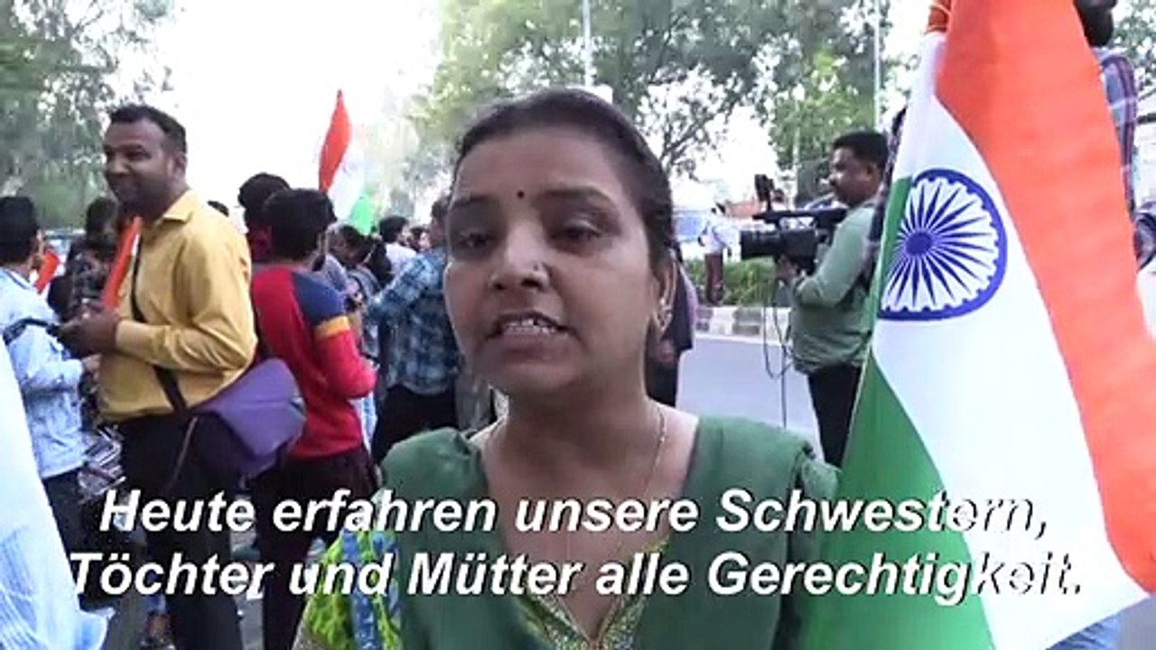 Indien: Jubel über Hinrichtung wegen Gruppenvergewaltigung