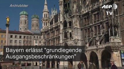 Bayern erlässt "grundlegende Ausgangsbeschränkungen"