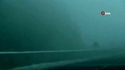 Bolu Dağı'nda hafif kar yağışı ve sis