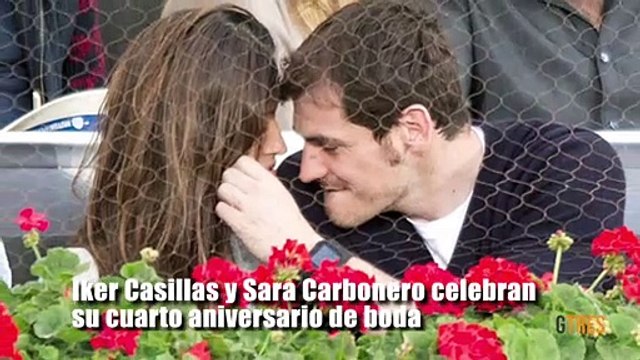 Iker Casillas y Sara Carbonero celebran su cuarto aniversario de boda