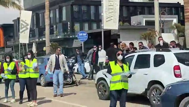 مستقبل وطن يوزع كمامات بالتجمع لمواجهة كورونا