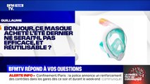 Mon masque de plongée peut-il servir à me protéger ? BFMTV répond à vos questions