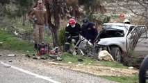 Gaziantep'te iki araç kafa kafaya çarpıştı: 1 ölü, 6 yaralı