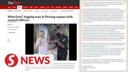 What ban? Movement control order is not a curfew, hence I can jog alone, says doctor