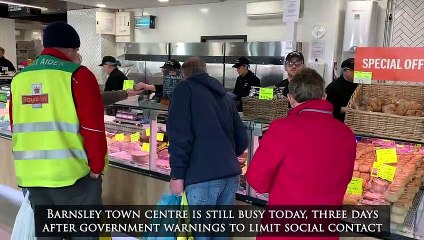 This is how Barnsley town centre looks today, following government's 'social isolation' warning