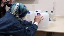 Sağlık çalışanları el dezenfektanı üretimine başladı - AMASYA