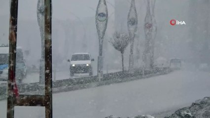 Yüksekova’da yoğun kar yağışı