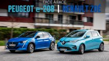 Face à face Renault Zoé - Peugeot e-208 (2020)