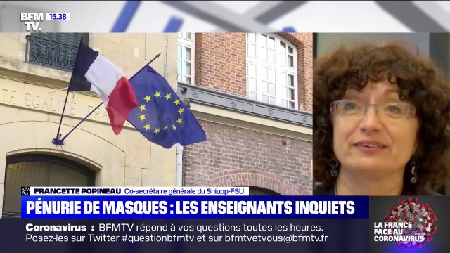 Les enseignants sont très inquiets parce que les protections ne sont pas encore là Co-secrétaire générale Snuipp-FSU