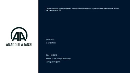 Sağlık çalışanları 'evinde kal' çağrısında bulundu (2) - ORDU