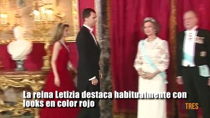 Letizia y su gusto por el color rojo