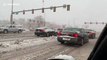 Winter returns to South Dakota as snow blankets highway in Sioux Falls