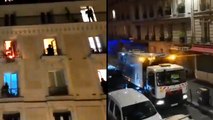 Applaudissements pour le personnel soignant et haie d'honneur pour les éboueurs de Paris
