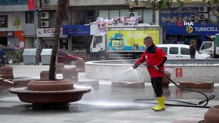 Mustafakemalpaşa'da dezenfeksiyon çalışmaları sürüyor
