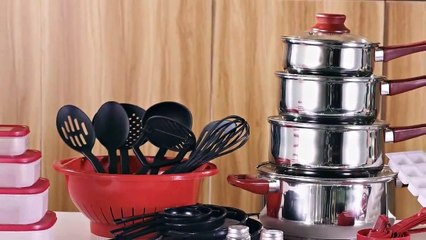 7 PRODUCTOS DE JUEGO DE OLLAS ACERO INOXIDABLE