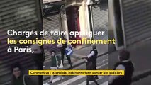 Coronavirus : des habitants confinés font danser des policiers à Paris