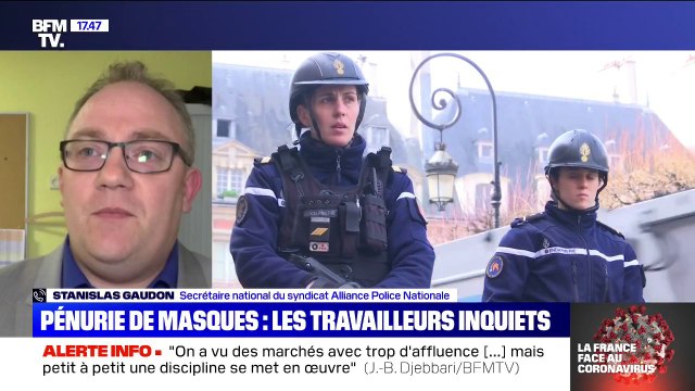 Stanislas Gaudon (Alliance Police): Le ministère de l'Intérieur est resté sourd à nos revendications sur le port du masque