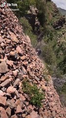 Hikers Encounter Rock Slide